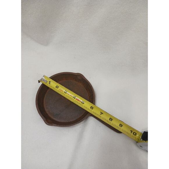 6" Cast IRON EGG Fryer Skillet Seasoned GREAT for Home Or Camping ANTIQUE Vntg - Picture 3 of 11